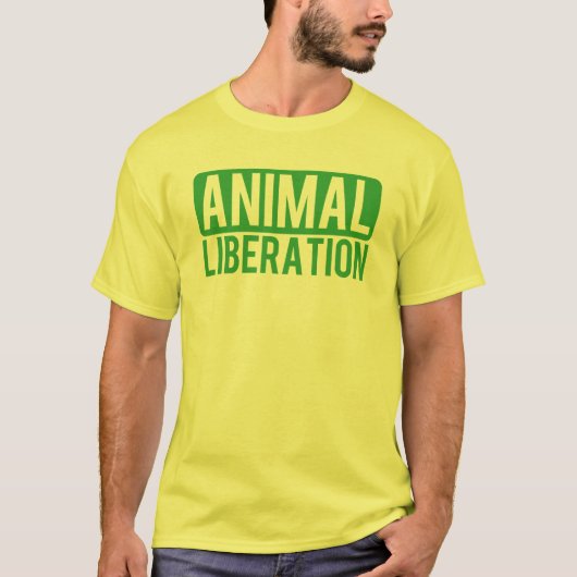 Dierenvrijheid T-shirt (Voorkant)