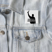 Dierenvrijheid Vierkante Button 5,1 Cm (In situ)