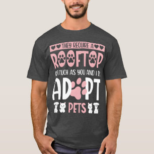 Dierenwaren Asiel Hond Kat Dierenliefhebber jongen T-shirt