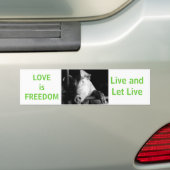 Dierenwelzijn Bumpersticker Vegan Car (Op auto)