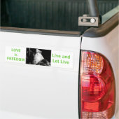 Dierenwelzijn Bumpersticker Vegan Car (Op Truck)