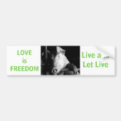 Dierenwelzijn Bumpersticker Vegan Car (Voorkant)