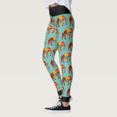 Dierenwelzijn - Elephant Silhouette Fractal 1 Leggings (Links)