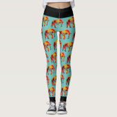 Dierenwelzijn - Elephant Silhouette Fractal 1 Leggings (Voorkant)