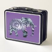 Dierenwelzijn - Elephant Silhouette Fractal 2 (Achterkant)