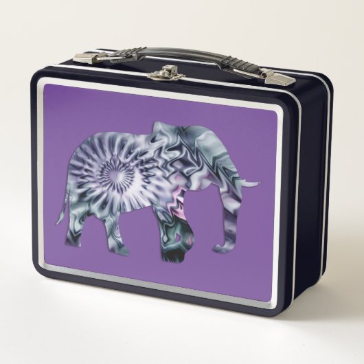 Dierenwelzijn - Elephant Silhouette Fractal 2 (Voorkant)