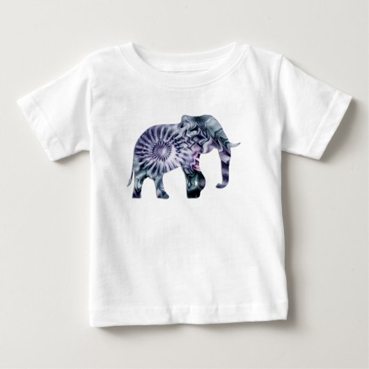 Dierenwelzijn - Olifant Silhouet Fractal 2 (Voorkant)
