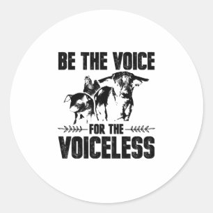 Dierenwelzijn Vegan Vegetarian Vegan Gifts Ronde Sticker