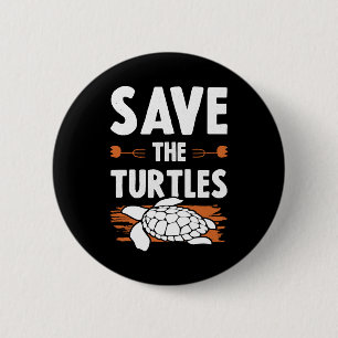 Dierenwelzijnsschildpad Ronde Button 5,7 Cm