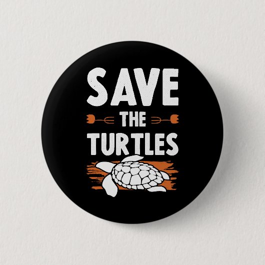 Dierenwelzijnsschildpad Ronde Button 5,7 Cm (Voorkant)