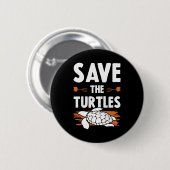 Dierenwelzijnsschildpad Ronde Button 5,7 Cm (Voorkant /achterkant)