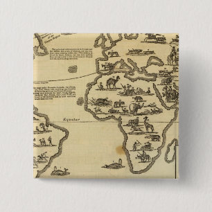 Dierenwereld Vierkante Button 5,1 Cm