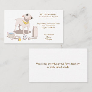  dierenwinkel visitekaartje