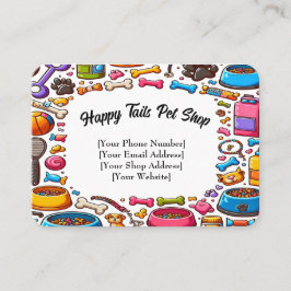  dierenwinkel Visitekaartje speels ontwerp