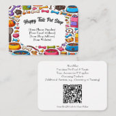  dierenwinkel Visitekaartje speels ontwerp (Voorkant / Achterkant)