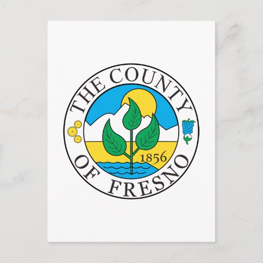 Dierenzegel van Fresno Briefkaart (Voorkant)