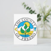 Dierenzegel van Fresno Briefkaart (Staand voorkant)
