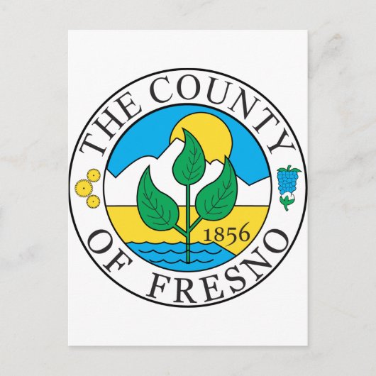 Dierenzegel van Fresno Briefkaart (Voorkant)