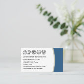 Dierenziekenhuis afspraak Visitekaartjes (Staand voorkant)