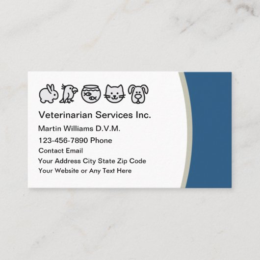 Dierenziekenhuis afspraak Visitekaartjes (Voorkant)