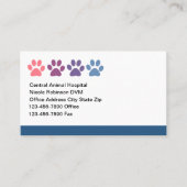 Dierenziekenhuis Dierenartsenkaarten Afsprakenkaartje (Voorkant)