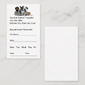Dierenziekenhuis Dierenartsenkaarten Visitekaartje (Voorkant / Achterkant)