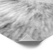 Dierfoto van geitenvlees peekaboe zwart-wit poster (Hoek)