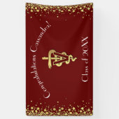Diergeneeskunde Afstudeerjaar Roodgoud Spandoek (Verticaal)