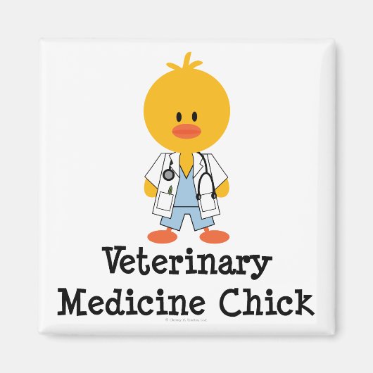 Diergeneeskunde Chick Magnet (Voorkant)