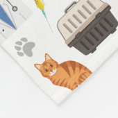 Diergeneeskunde Dierenarts Medisch DMV Patroon Fleece Deken (Hoek)