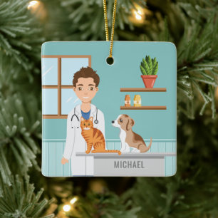 Diergeneeskunde Dierenarts Medisch Veterinair Dier Keramisch Ornament