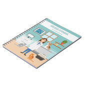 Diergeneeskunde Dierenarts Vrouw Dokter Dierenverz Notitieboek (Linkerzijde)