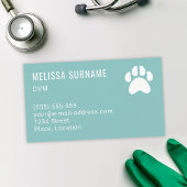 Diergeneeskunde Dierenarts Vrouw Dokter Dierenverz Visitekaartje