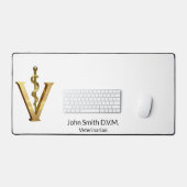 Diergeneeskunde Elegant Dierenarts Asclepius Gold Bureaumat (Keyboard & Muis)