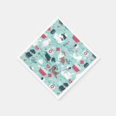 Diergeneeskunde, honden en katten vrienden servet (Hoek)