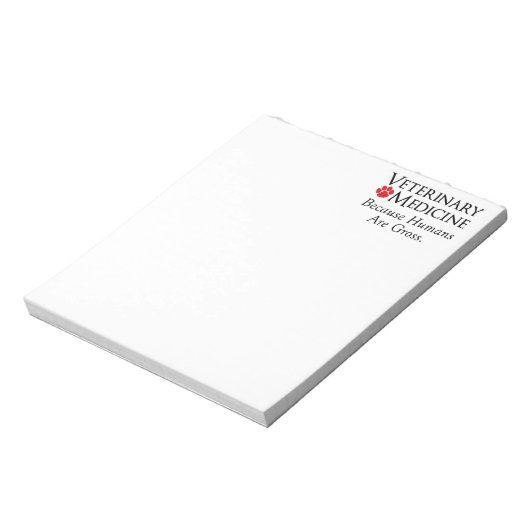 Diergeneeskunde . . . Omdat mensen grof zijn Notitieblok (Linkerzijde)