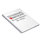 Diergeneeskunde . . . Omdat mensen grof zijn Notitieboek (Rechterzijde)