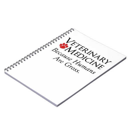 Diergeneeskunde . . . Omdat mensen grof zijn Notitieboek (Linkerzijde)