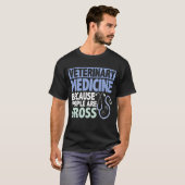 Diergeneeskunde Omdat Mensen Walgelijk Zijn meisje T-shirt (Voorkant volledig)