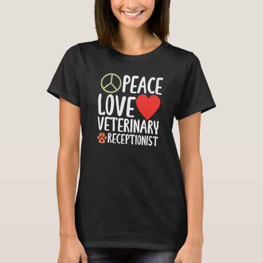 Diergeneeskunde Veetech Dier Ontvangst T-shirt (Voorkant)