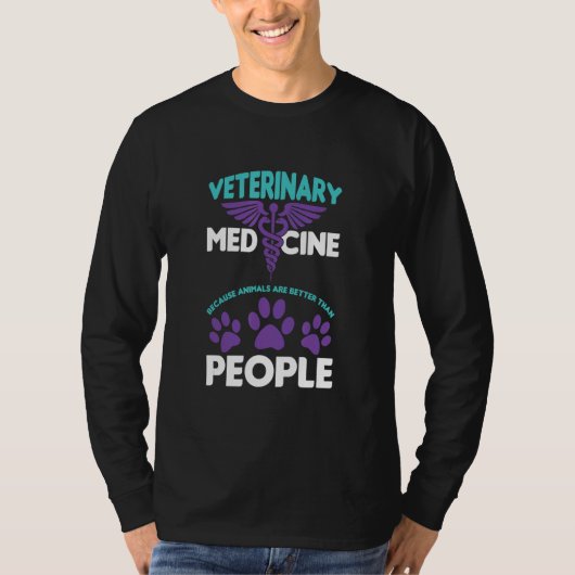 Diergeneeskunde Vet Tech Technicus Veterinari T-shirt (Voorkant)