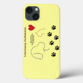 Diergeneeskundig Technicus - Pootafdrukken in mijn Case-Mate iPhone Case (Achterkant)