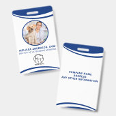 Diergeneeskundige Business Foto ID Badge (Front & Back)