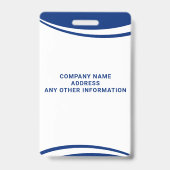 Diergeneeskundige Business Foto ID Badge (Back)