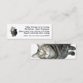 Diergeneeskundige therapie/Activiteitenkaart Sjabl Mini Visitekaartje (Voorkant / Achterkant)