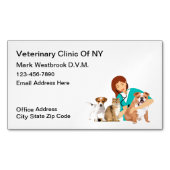 Diergeneeskundige Visitekaartje magneten (Voorkant)