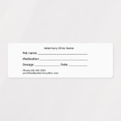 Diergeneesmiddelen Etiket – Waterdicht en Middelgr Labels (Design 2)
