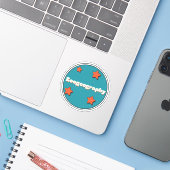 Diergeografie Sticker (Laptop met iPhone)