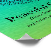 Diergroepnamen/vreedzame coëxistentie-Poster Poster (Hoek)