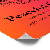 Diergroepnamen/vreedzame coëxistentie-Poster Poster (Hoek)